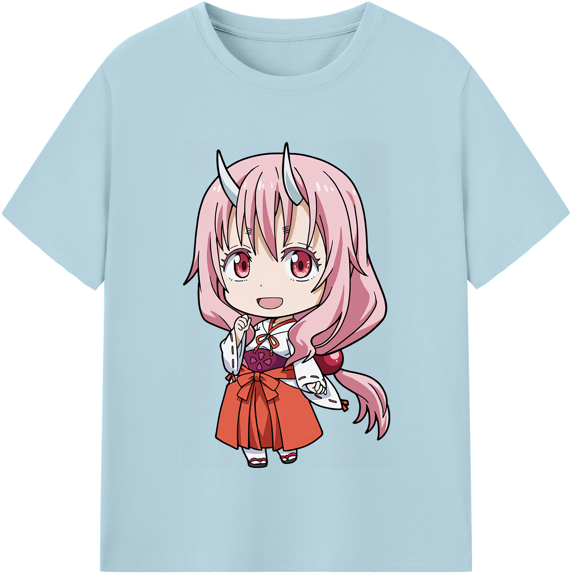 （画像用） 転スラ Regarding Reincarnated to Slime 綿100％半袖Tシャツ（フロントプリント）